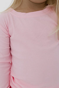 Mercer Pink Ribbed Two Piece Set