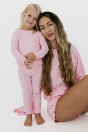Mercer Pink Ribbed Two Piece Set