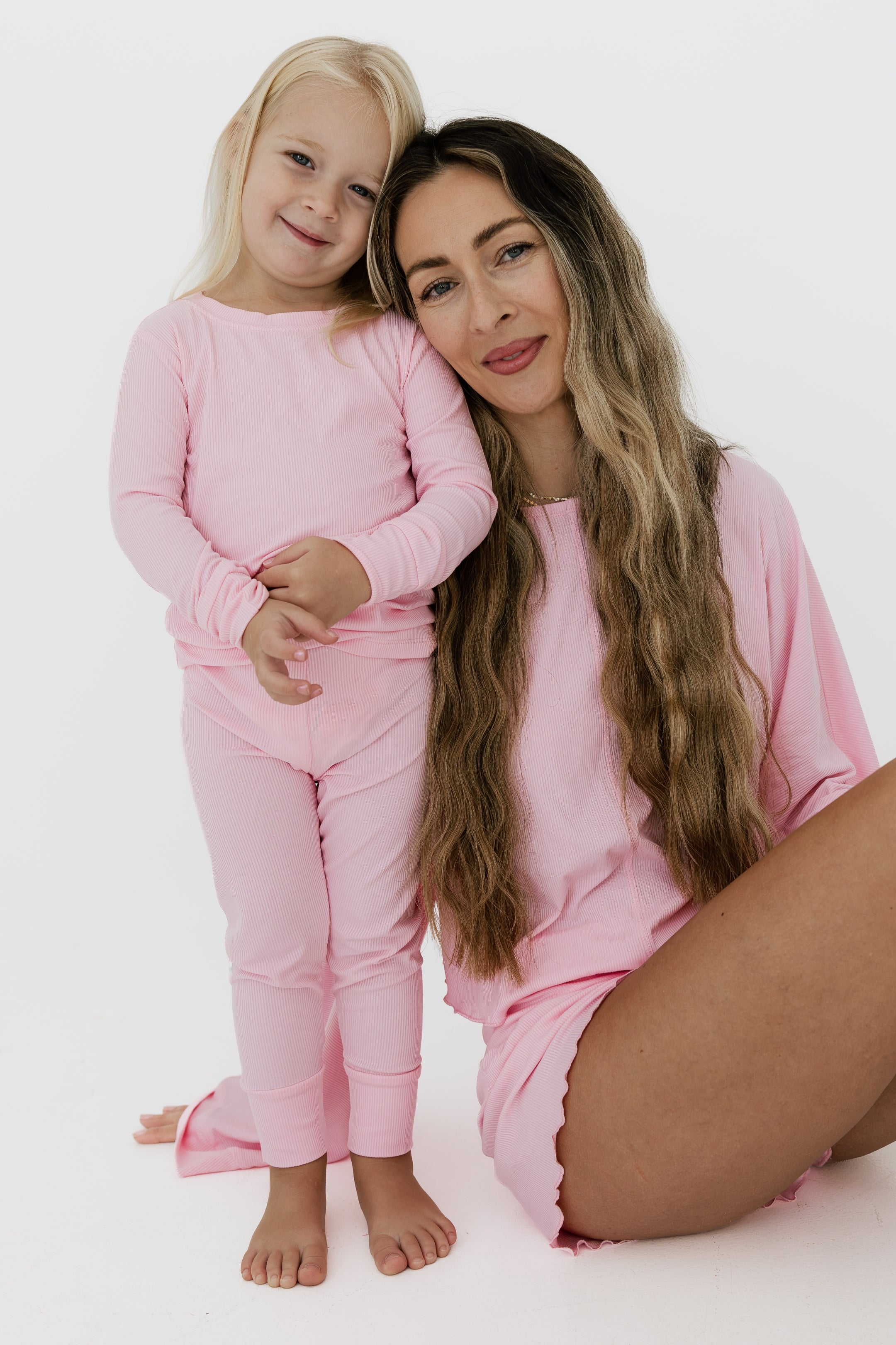 Mercer Pink Ribbed Two Piece Set