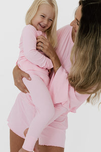 Mercer Pink Ribbed Two Piece Set