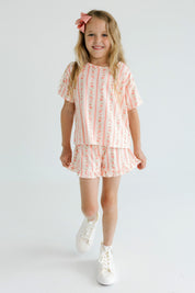 Mila Two Piece Ruffle Short Set