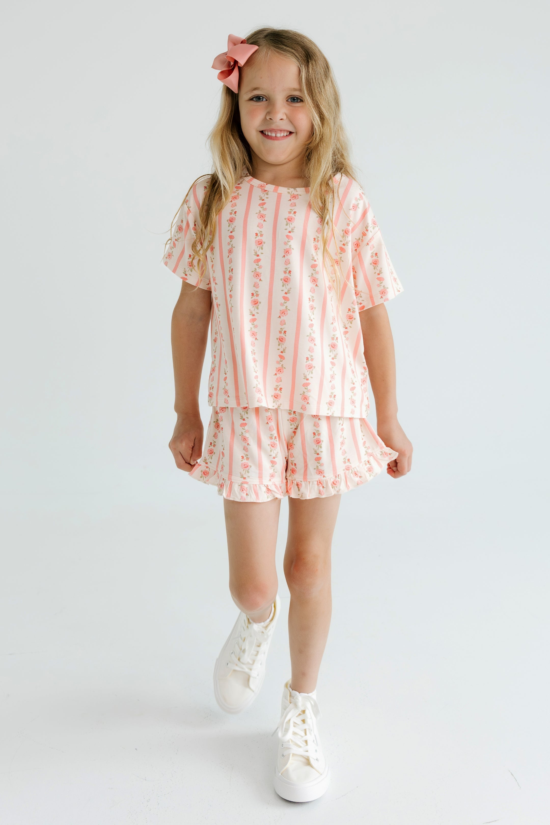 Mila Two Piece Ruffle Short Set