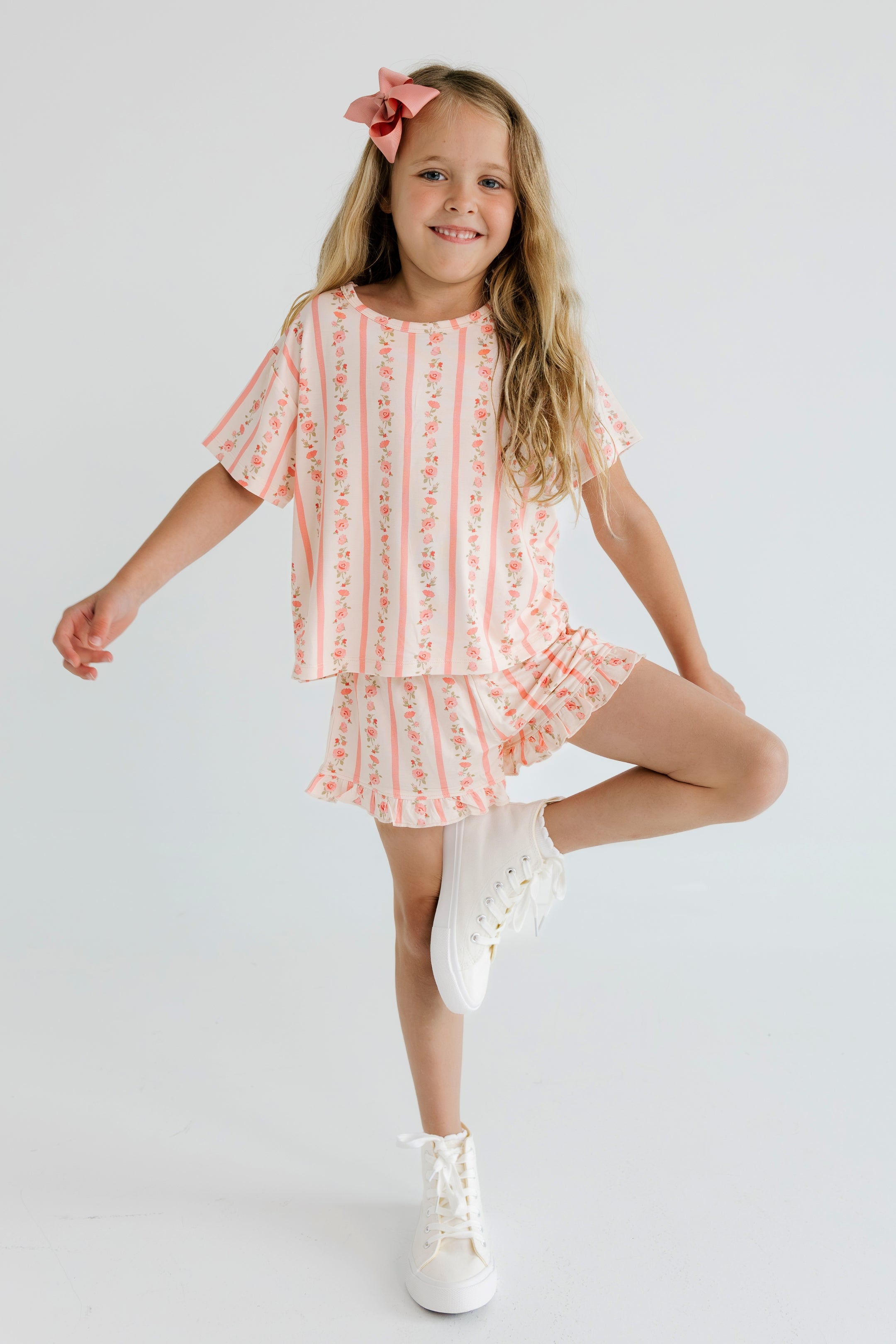 Mila Two Piece Ruffle Short Set