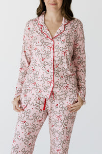 Mistletoe Bows Women's Long Sleeve Ruffle Set