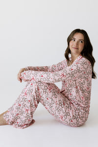 Mistletoe Bows Women's Long Sleeve Ruffle Set