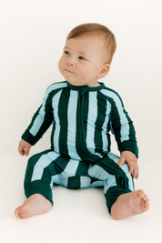 Nash Stripe Zipper Romper