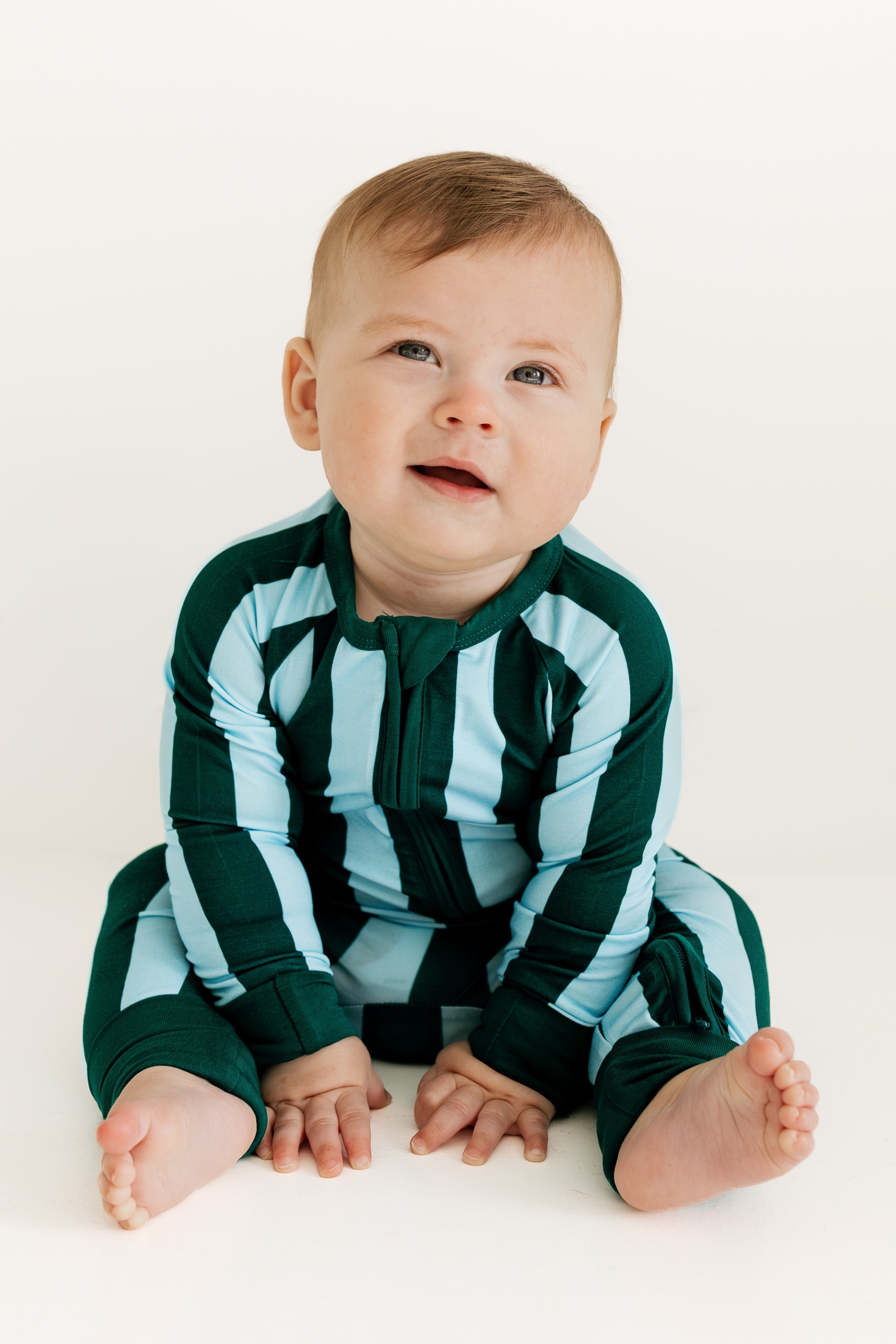 Nash Stripe Zipper Romper