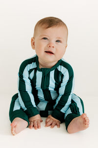 Nash Stripe Zipper Romper
