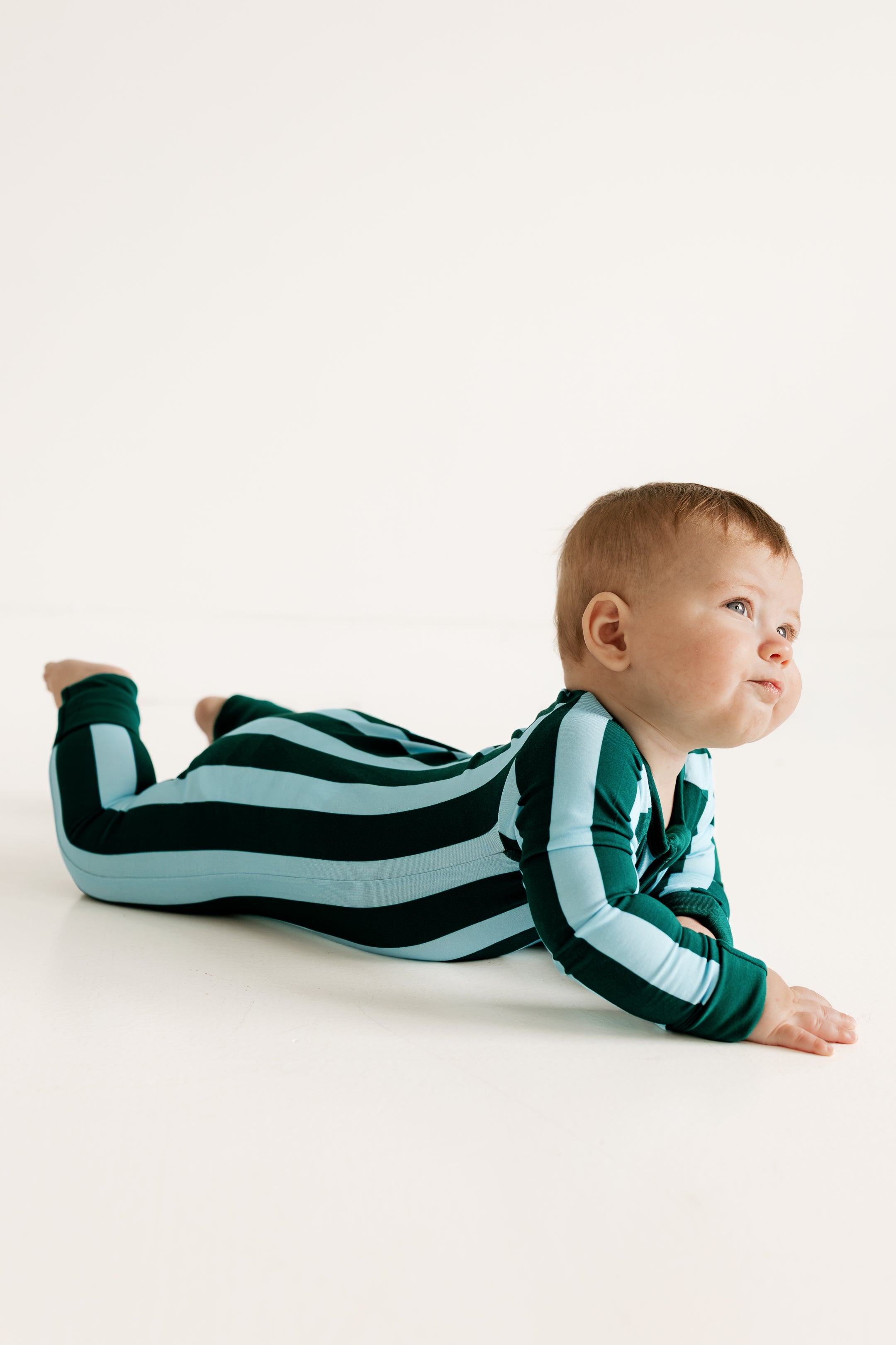 Nash Stripe Zipper Romper