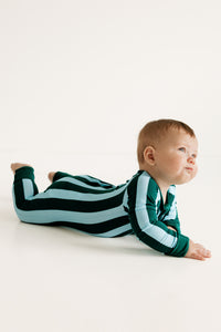 Nash Stripe Zipper Romper