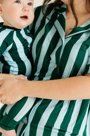 Nash Stripe Zipper Romper