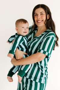 Nash Stripe Zipper Romper