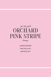 Orchard Pink Stripe Zipper Romper