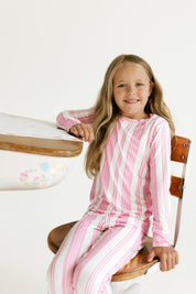 Peony Stripe Two Piece Set