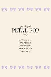 Petal Pop Zipper Romper