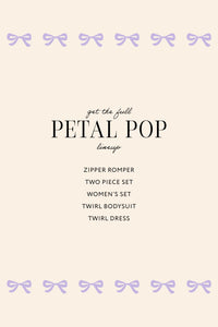 Petal Pop Zipper Romper