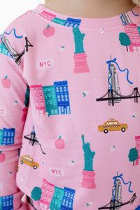 Pink Big Apple Dreams Two Piece Set