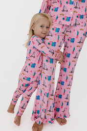 Pink Big Apple Dreams Two Piece Set