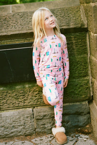 Pink Big Apple Dreams Two Piece Set
