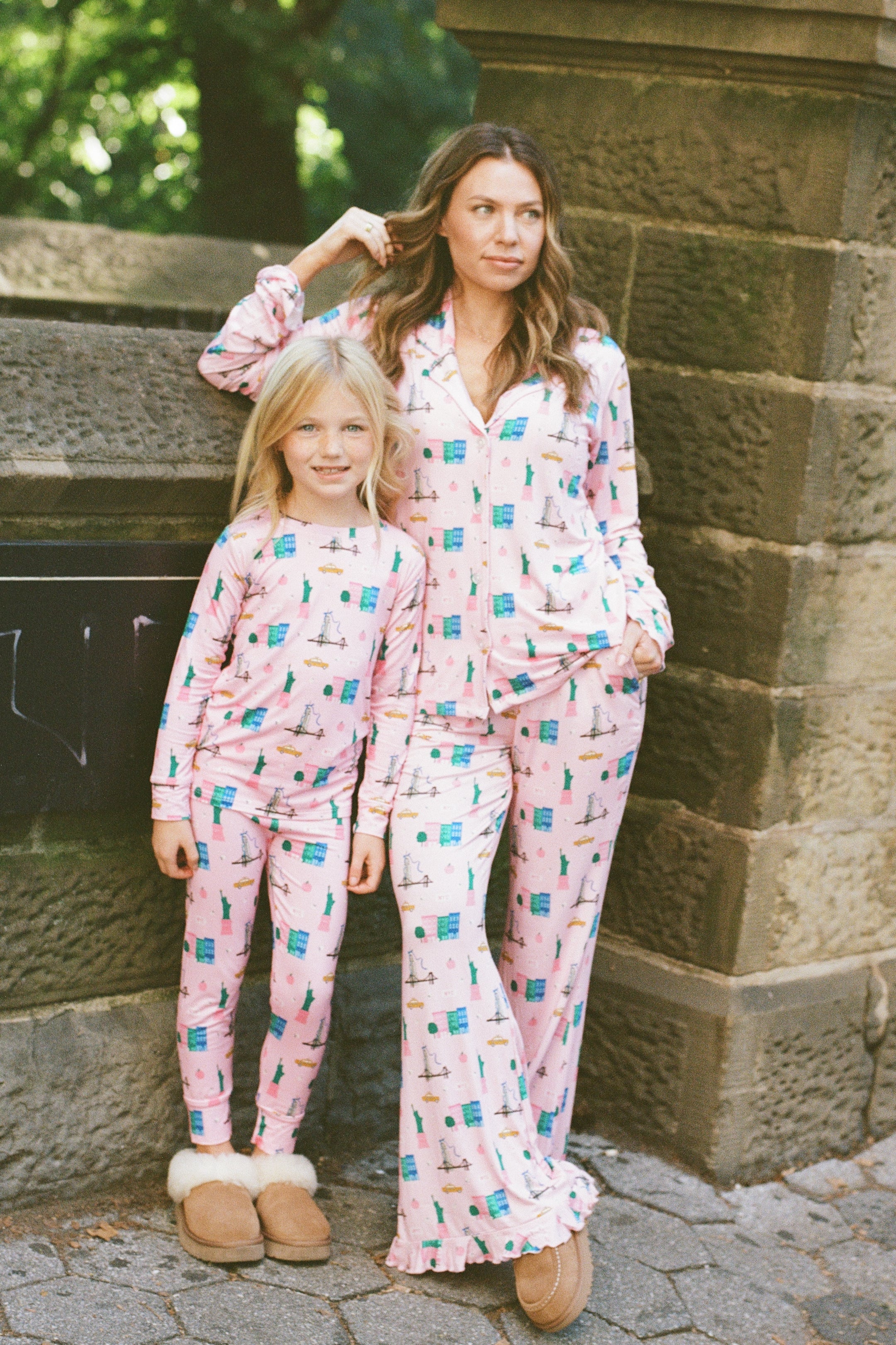 Pink Big Apple Dreams Two Piece Set