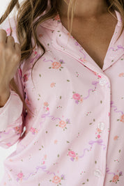 Pink Ella Women's Long Sleeve Ruffle Set