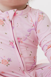Pink Ella Zipper Romper