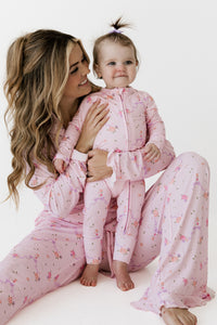 Pink Ella Zipper Romper