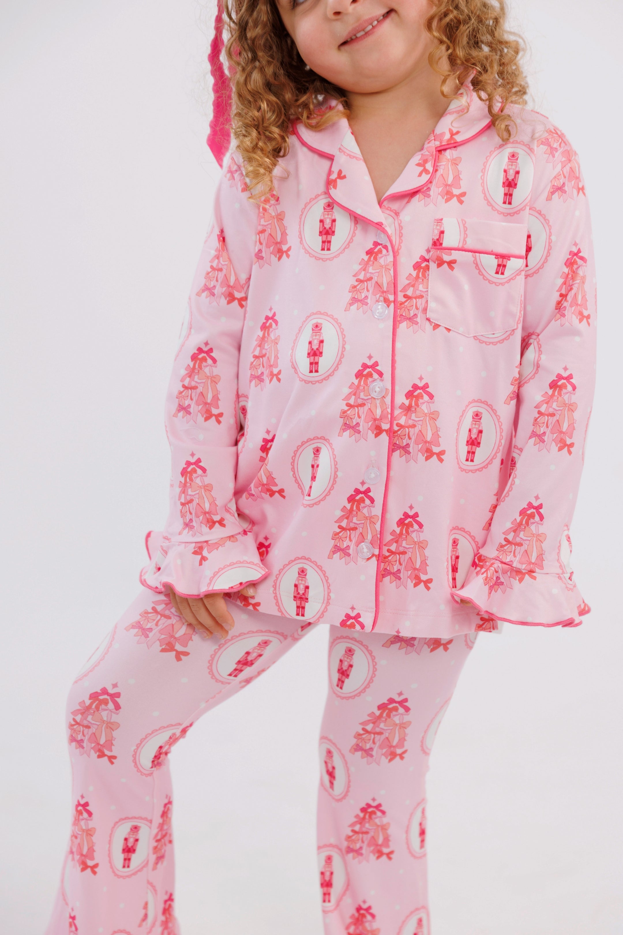 Wrapped in Bows Girls' Long Sleeve Ruffle Flare Set