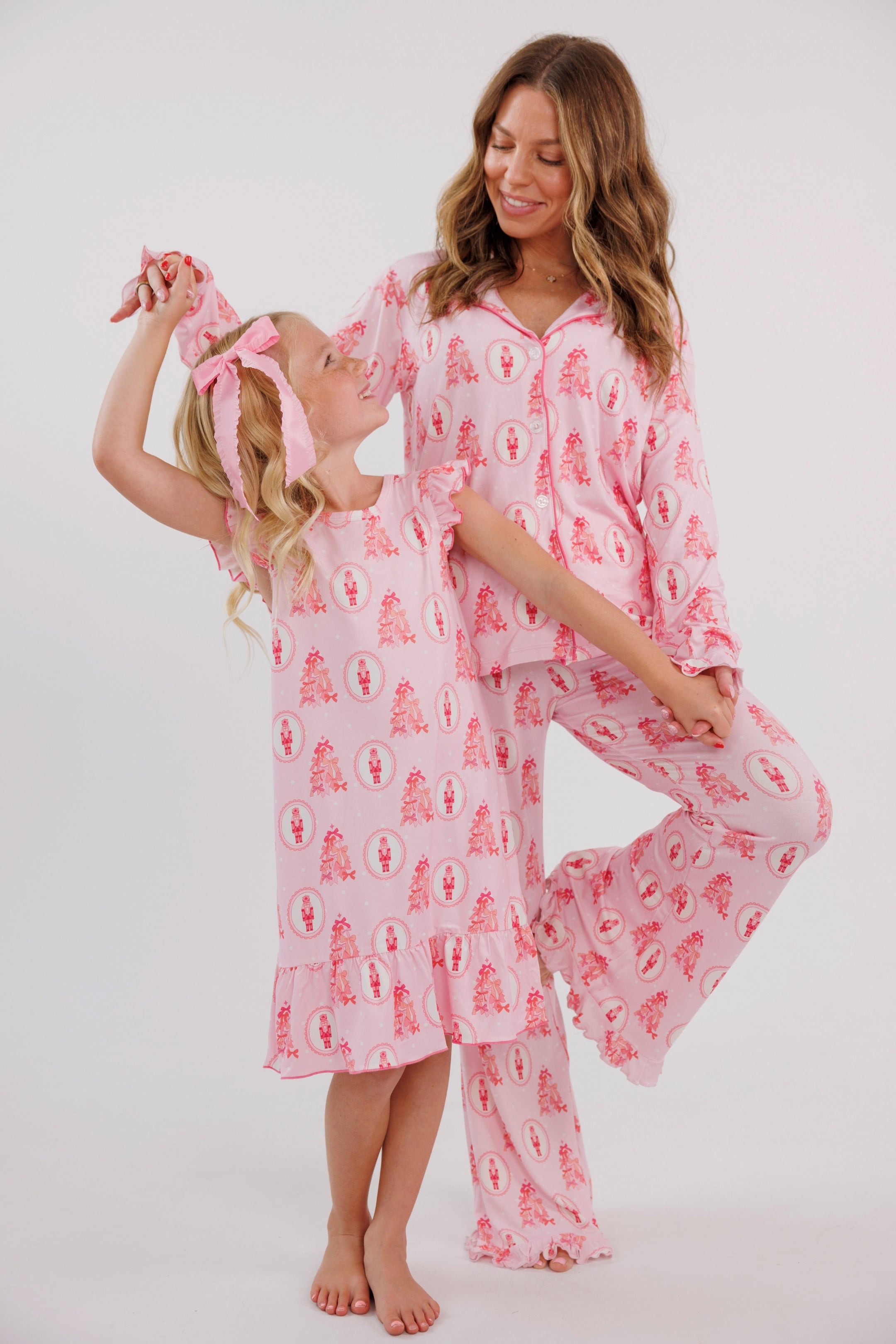 Wrapped in Bows Women's Long Sleeve Ruffle Set