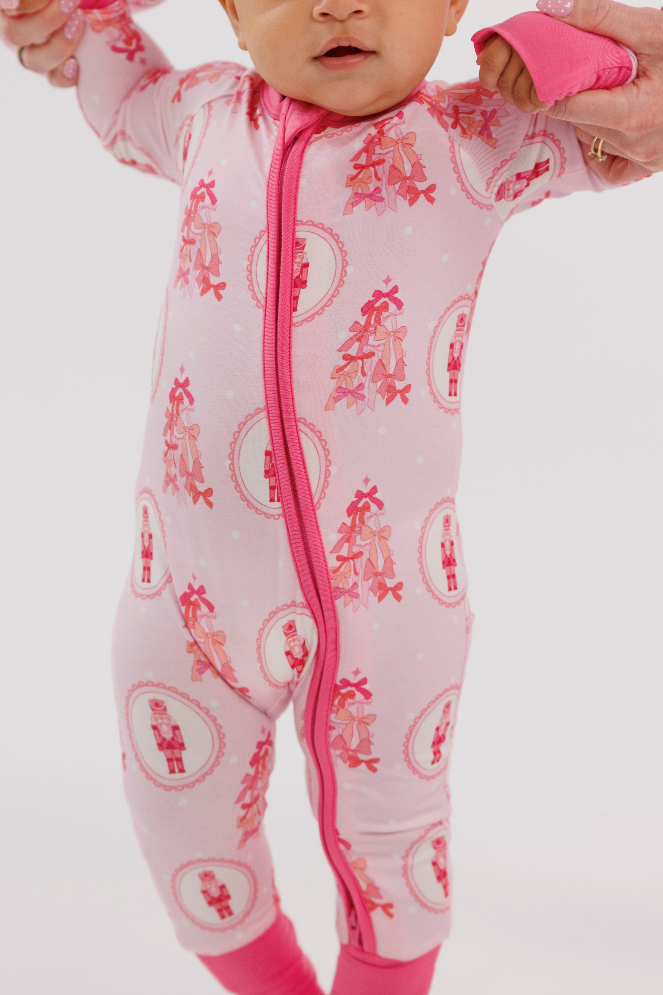 Wrapped in Bows Zipper Romper