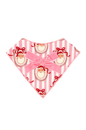 Pink Santa Claus Lane Dog Bandana