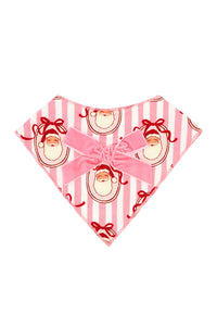 Pink Santa Claus Lane Dog Bandana