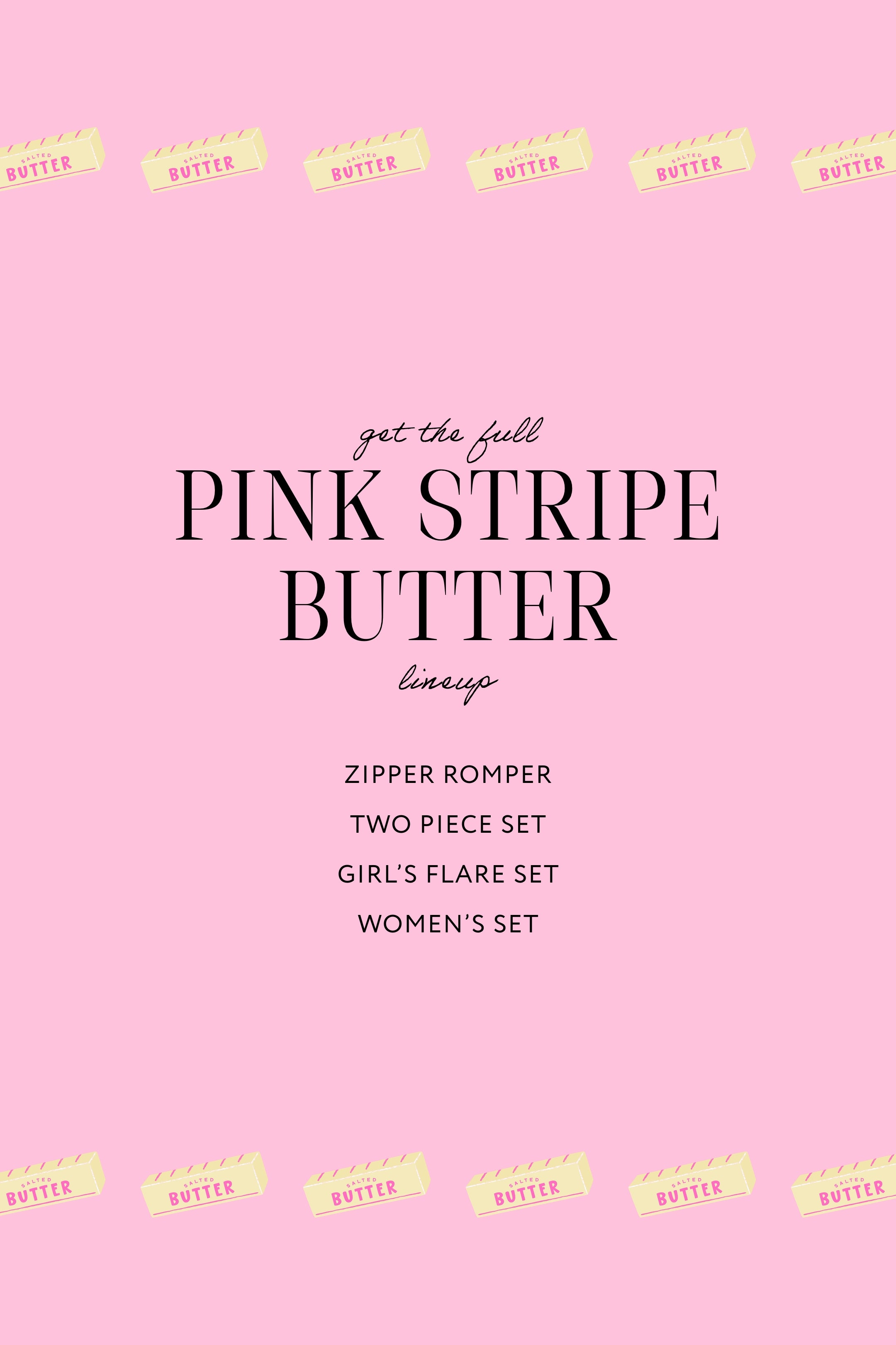 Pink Stripe Butter Girls' Long Sleeve Ruffle Flare Set