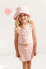 Pink Seashell Terry Tank Skort Set