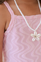 Pink Wave Terry Tank Skort Set
