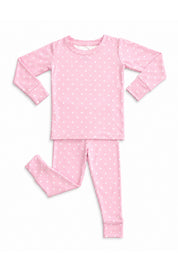 Pink and White Polka Dot Two Piece Set