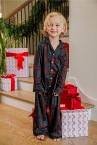 Holiday Heritage Plaid Kids' Long Sleeve Button Up Set