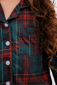Holiday Heritage Plaid Girls' Long Sleeve Ruffle Flare Set