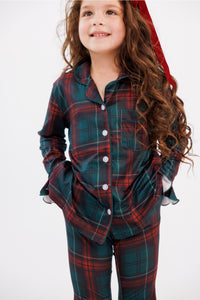 Holiday Heritage Plaid Girls' Long Sleeve Ruffle Flare Set