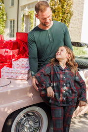 Holiday Heritage Plaid Girls' Long Sleeve Ruffle Flare Set