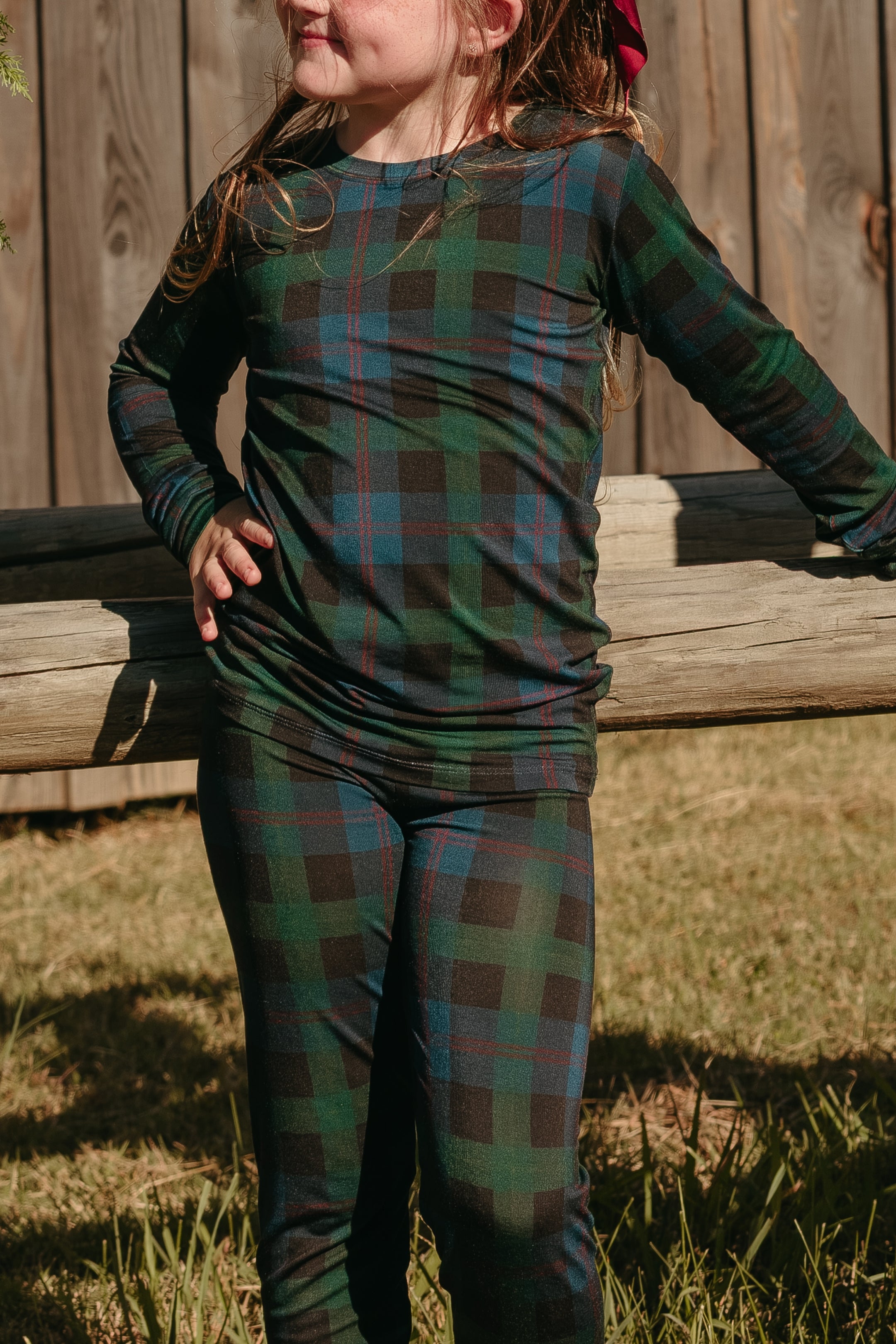 Dark Blue Plaid Two Piece Set - IMJ x Sarah Knuth