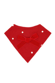 Ruby Polka Dot Dog Bandana