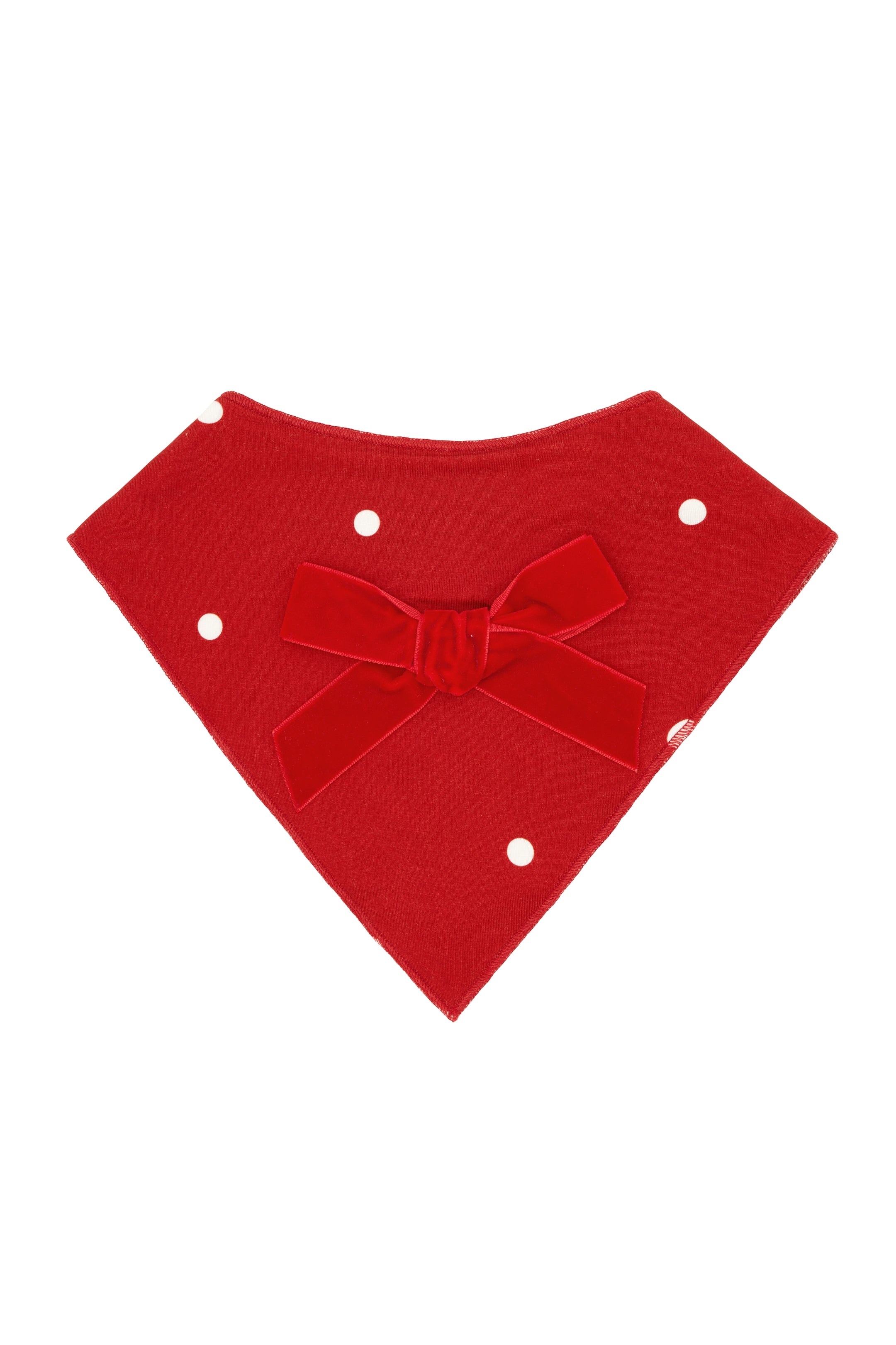 Ruby Polka Dot Dog Bandana