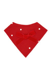 Ruby Polka Dot Dog Bandana