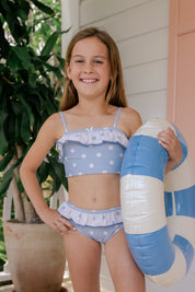 Sea Blue Polka Dot Bikini