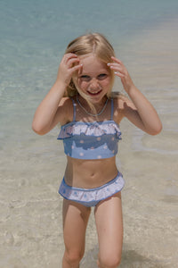 Sea Blue Polka Dot Bikini