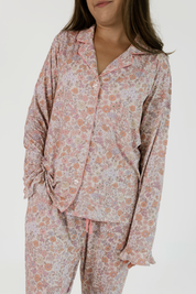 Poppy Floral Women's Long Sleeve Ruffle Set