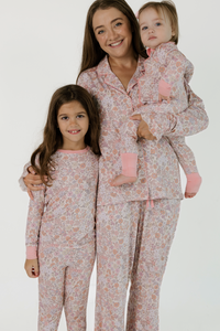 Poppy Floral Women's Long Sleeve Ruffle Set