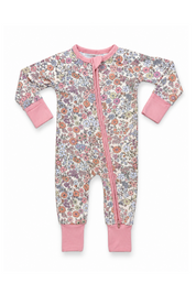 Poppy Floral Zipper Romper
