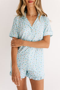 Poppy Blue Women's Short Set
